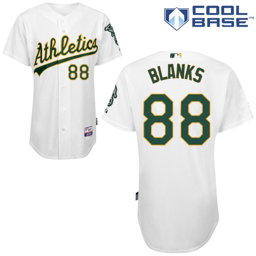 Kyle Blanks #88 MLB Jersey-Oakland Athletics Men's Authentic Home White Cool Base Baseball Jersey